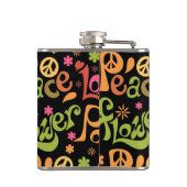 Vrede- en liefdespatroon heupfles (Achterkant)