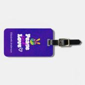 Vrede- en liefdestipografie Rainbow Hand Peace Sig Bagagelabel (Voorkant horizontaal)