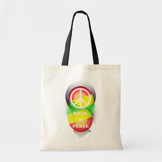 VREDE EN LOVE (tas) Tote Bag (Voorkant)