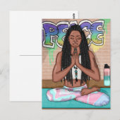 Vrede en Meditatie Stadskunst Briefkaart (Voorkant / Achterkant)