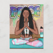 Vrede en Meditatie Stadskunst Briefkaart (Voorkant)