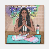 Vrede en Meditatie Stadskunst Magneet (Voorkant)