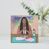 Vrede en meditatie urbane kunst   (Staand voorkant)