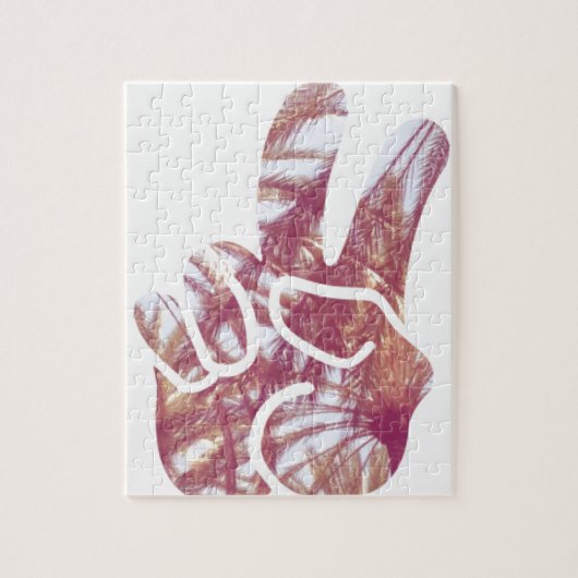 Vrede- en palmbomen legpuzzel (Verticaal)