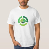 Vrede en Recyclen T-Shirt! T-shirt (Voorkant)