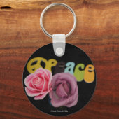 Vrede en Roos-Sleutelhanger Sleutelhanger (Voorkant)