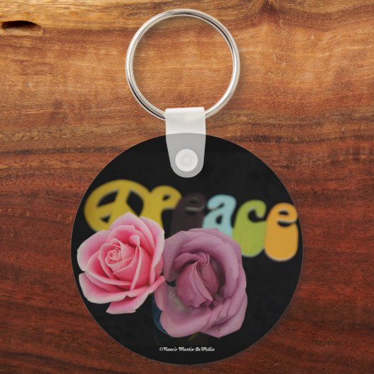 Vrede en Roos-Sleutelhanger Sleutelhanger (Voorkant)