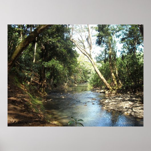 Vrede en rust rivier poster (Voorkant)