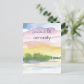 vrede en sereniteit briefkaart (Staand voorkant)