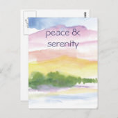 vrede en sereniteit briefkaart (Voorkant / Achterkant)