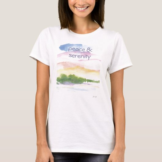 vrede en sereniteit t-shirt (Voorkant)