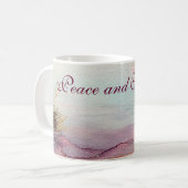 Vrede en Serenity Beach Koffiemok (Voorkant links)