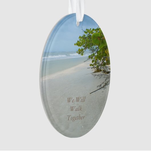Vrede en stilte op Sanibel Island Oval Ornament (voorkant)