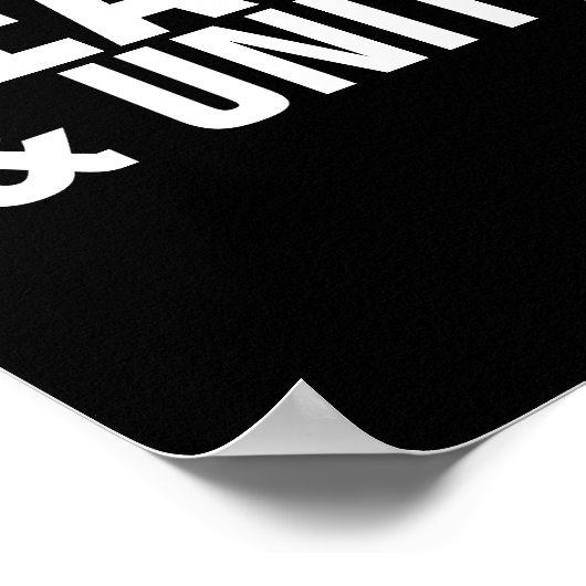 VREDE EN UNITY Poster (Hoek)