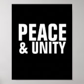 VREDE EN UNITY Poster (Voorkant)
