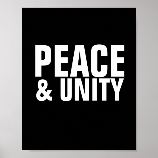 VREDE EN UNITY Poster (Voorkant)