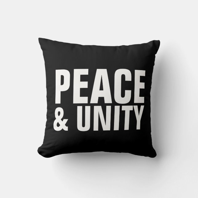 VREDE EN UNITY Sierkussen (Voorkant)