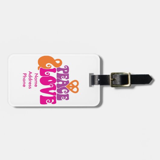 VREDE EN VERLIES BAGAGELABEL (Voorkant horizontaal)