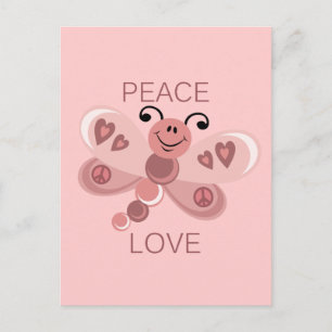 VREDE EN VERLIES DRAGONFLY BRIEFKAART