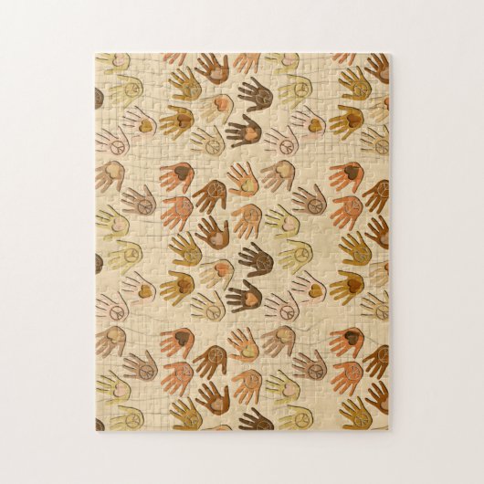 VREDE EN VERLIES IN HANDEN LEGPUZZEL (Verticaal)