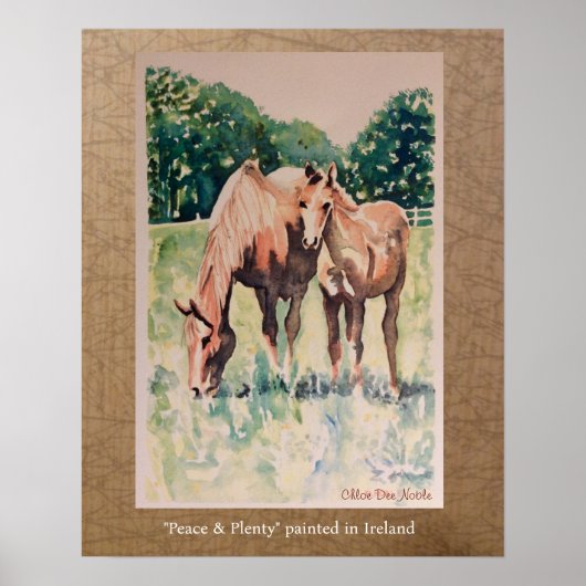 Vrede en voldoende geschilderd in Ierland Poster (Voorkant)