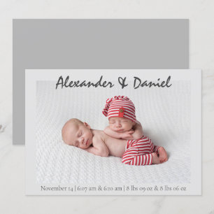 Vrede en vrede   Aankondiging geboorte tweelingjon