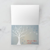 Vrede en vrede feestdagen kaart (Binnen)