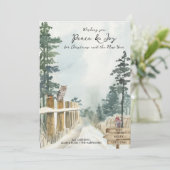 Vrede en Vrede Landspad Kerstmis Feestdagenkaart (Staand voorkant)