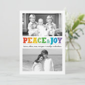 Vrede en vrede Multix 2 Feestdagenkaart (Staand voorkant)