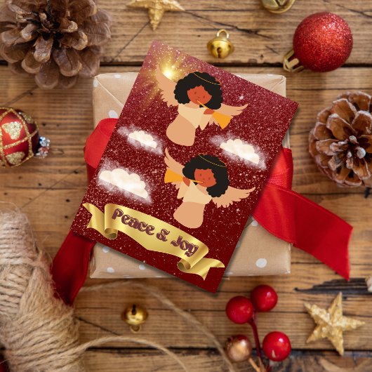 Vrede en vreugde Een soulvolle kerstgroet Feestdagenkaart