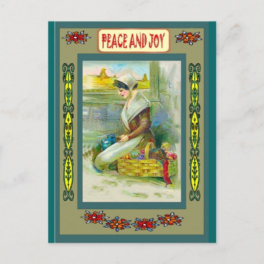 Vrede en vreugde feestdagenkaart (Voorkant)