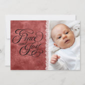 Vrede en Vreugde Feestdagenkaart (Voorkant)