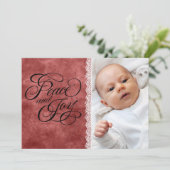 Vrede en Vreugde Feestdagenkaart (Staand voorkant)