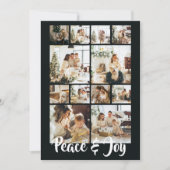 Vrede en Vreugde Foto Kerstmis Gepersonaliseerd Feestdagenkaart (Voorkant)