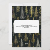 Vrede en Vreugde Foto Kerstmis Gepersonaliseerd Feestdagenkaart (Achterkant)