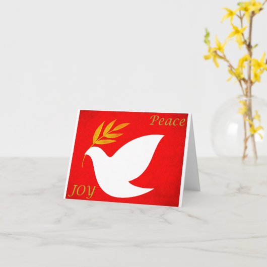 Vrede en vreugde kaart (Gele Bloem)