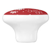 Vrede en vreugde keramische knop (Zijkant)