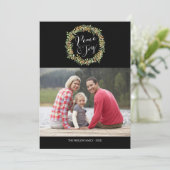 Vrede en vreugde - Kerstkaart (Staand voorkant)