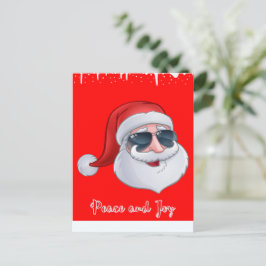 Vrede en Vreugde Kerstkaart Rood Feestdagenkaart