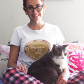 Vrede en Vreugde Roze en Gouden Kerstmis T-shirt