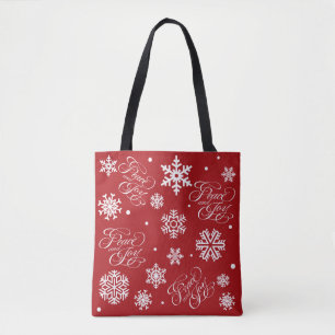 Vrede en vreugde tote bag