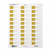 Vrede en Vreugde Vakantie Retour Adres Label (Full Sheet)