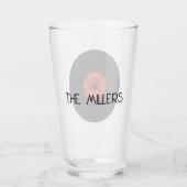 Vrede en vreugde vinyl record ontwerp glas (Achterkant)