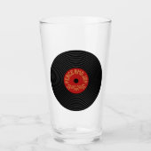 Vrede en vreugde vinyl record ontwerp glas (Voorkant)