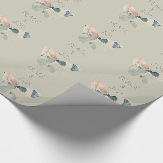 Vrede en Vreugde Vlinder Cadeaupapier (Hoek)