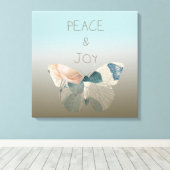 Vrede en Vreugde Vlinder Canvas Afdruk (Insitu (Houten vloer))