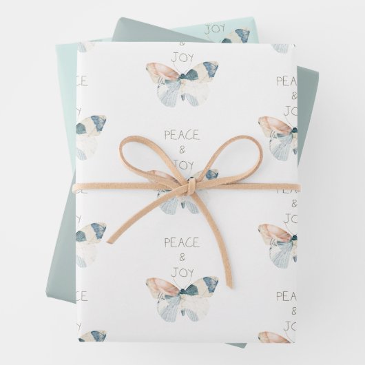 Vrede en Vreugde Vlinder Inpakpapier Vel (In situ)