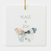 Vrede en Vreugde Vlinder Keramisch Ornament (Achterkant)