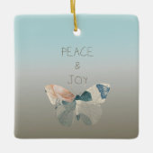Vrede en Vreugde Vlinder Keramisch Ornament (Voorkant)