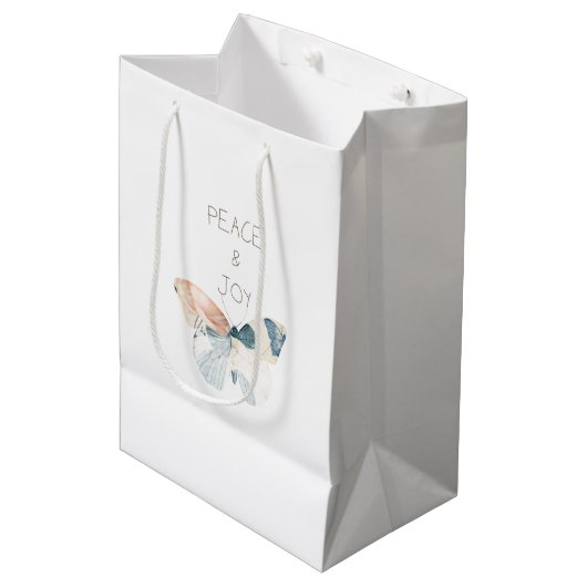 Vrede en Vreugde Vlinder Medium Cadeauzakje (Voorkant Gekanteld)